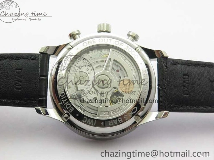 MIROTIME 0121 SunProtective Portugieser Chronograph Edition 150 Years IW371601 ZF 1:1 Best Edition Blue Dial on Black Leather Strap A7750 (Slim Movement) 7137